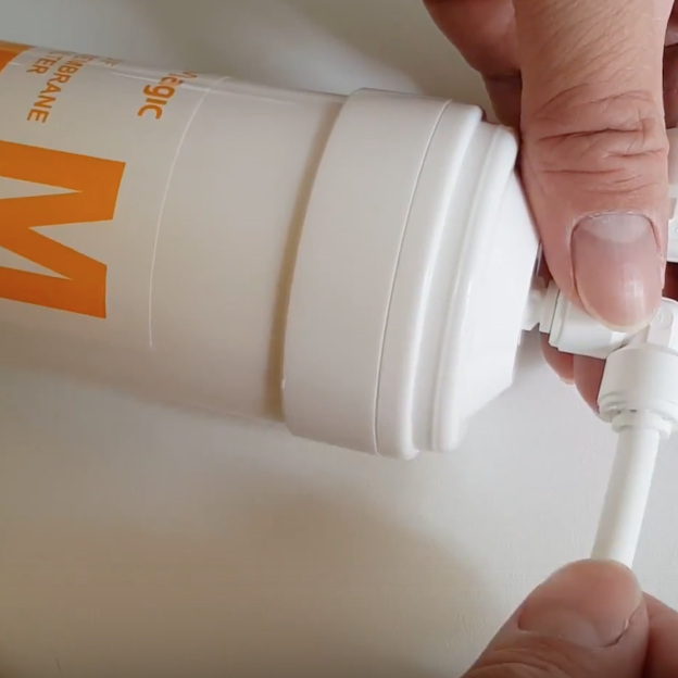 # How to remove tube hose from water filter?