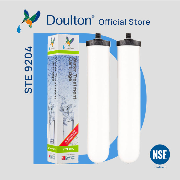 (2PC) Doulton® Sterasyl (STE 9204) Water Filter Cartridges-Anti Bacterial & Removes Sediment & Rust