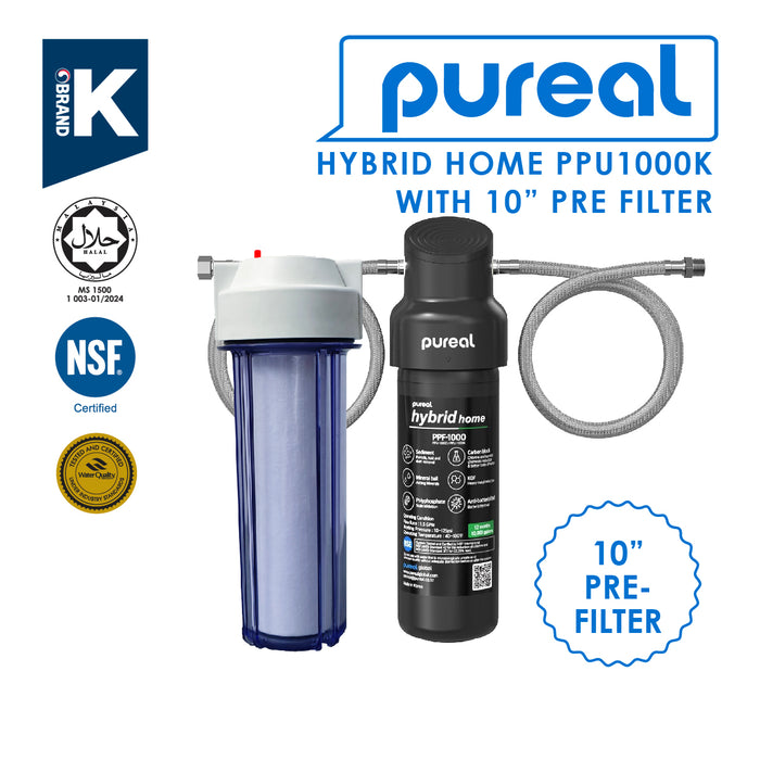 (JAKIM HALAL) Pureal Hybrid Home PPU-1000K with Pre Filter (10")