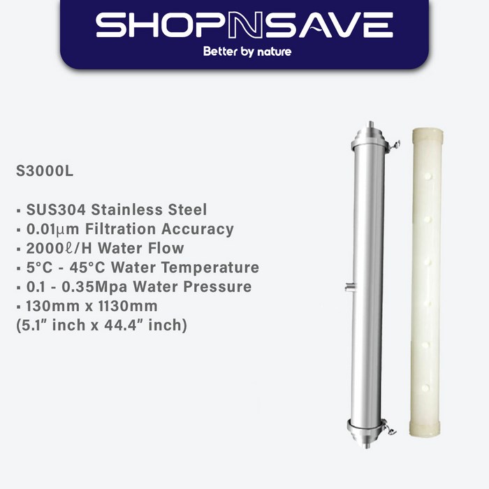 Ultra Membrane S3000L Whole House Filtration System (LIMITED 2 UNIT ONLY) Cash & Carry Only