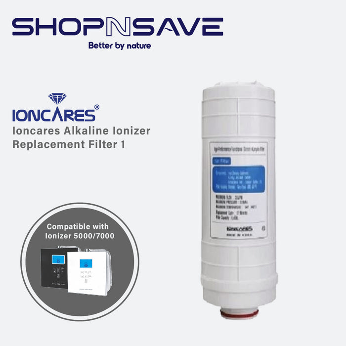 Ioncares Alkaline Ionizer Replacement Cartridge Filter 1