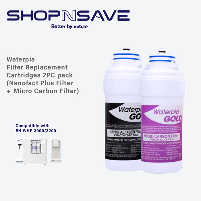 Waterpia Ruhens V Series Easy-Change Water Filters: Self-Replacement Cartridges WHP3000/3200 - Your Solution for Clean