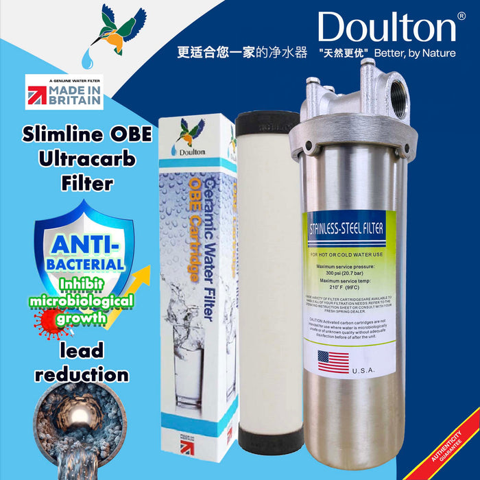 Doulton Imperial OBE Sterasyl Ceramic Filter / Doulton Slimline OBE Sterasyl Ceramic Filter / Doulton Slimline OBE UltracarbCeramic Filter / SS Housing Water Filter, U.S.A STAINLESS STEEL HOUSING WATER FILTER WITH PP FILTER