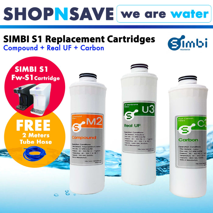 Replacement Cartridges for Simbi S1 FW-S1 Instant Hot & Cold Water Dispenser