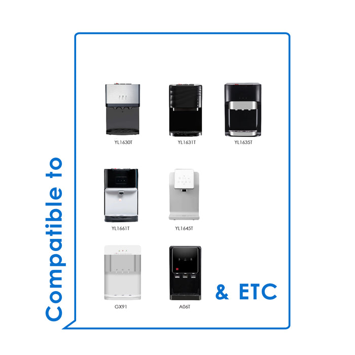 (JAKIM HALAL) Pureal Picogram 24cm DS UF/NANO EP Water Filter Cartridges 4pcs compatible to Midea