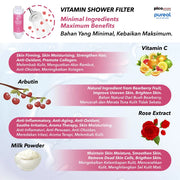 Pureal Vitamin Shower Filter Remove Chlorine/ Help with Skin Problem/ Moisture Skin - SHOPNSAVE
