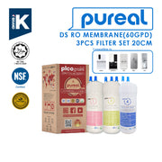 (JAKIM HALAL) Pureal Picogram 20/24cm DS RO Water Filter Cartridges 3pcs Set - SHOPNSAVE