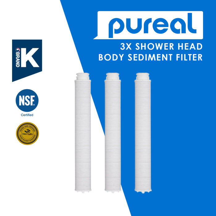 Pureal Travel Filter Shower Handle & Head Cartridge Set