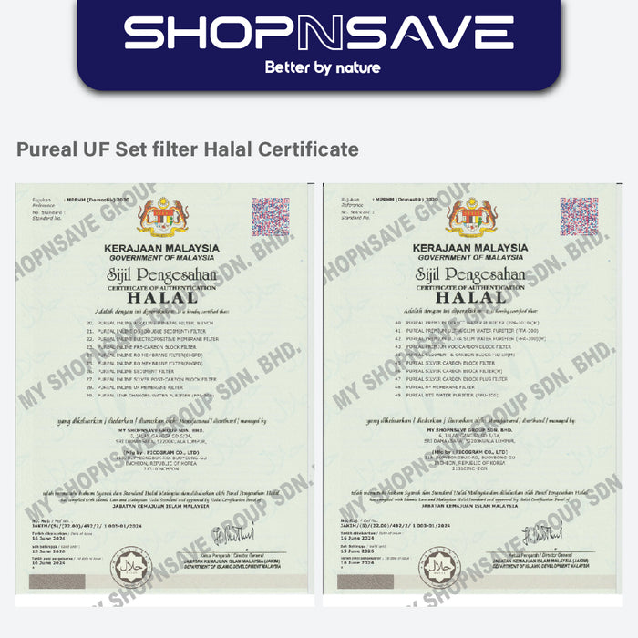 [SNS] SS2000 Hot Cold Water Purifier (Pureal 4 Stage Halal Filter) with Doulton Sterasyl + Housing Combo
