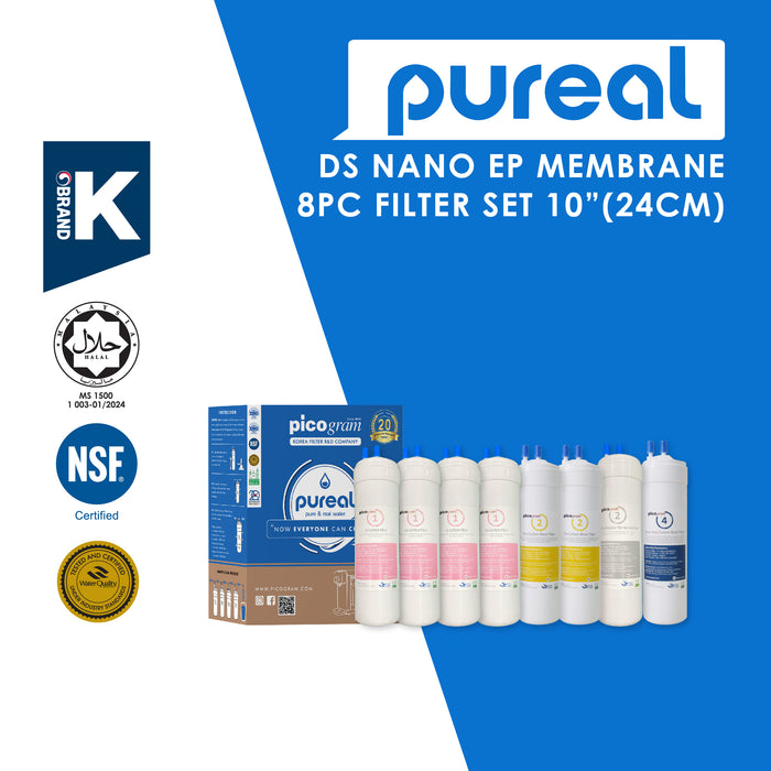 24cm/8pc Set/UF/RO Set Korea Picogram Water Filters / Water Dispenser / Water Purifier Cartridges