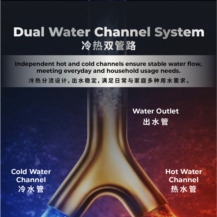 [FREE INSTALLATION] (JAKIM HALAL) Pureal PPU 200 Undersink Water Filter with Dollton Instant Hot & Cold Tap