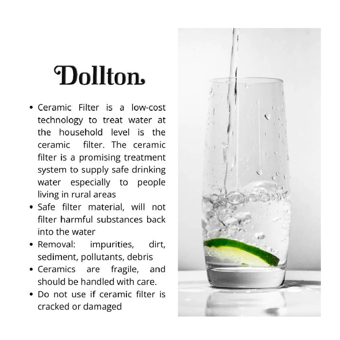 SNS Dollton Malaysia JAKIM Halal Standard Ceramic Filter Water Filter Penapis Air Seramik Long Mount