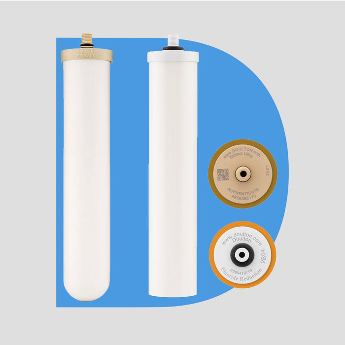 Doulton® Fluoride Reduction (FRC 9B04)+BioTect Ultra (BTU 2501/2504) Drinking Water Filter Cartridge