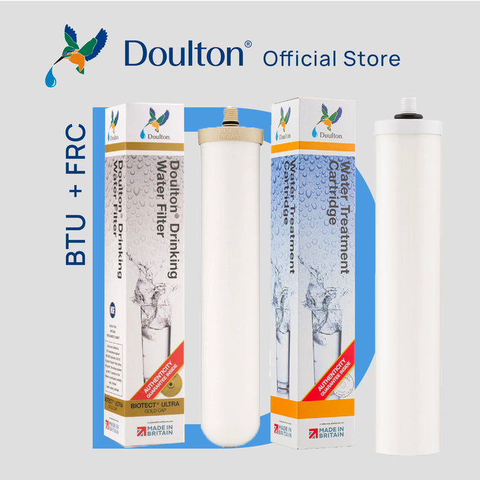 Doulton® Fluoride Reduction (FRC 9B04)+BioTect Ultra (BTU 2501/2504) Drinking Water Filter Cartridge