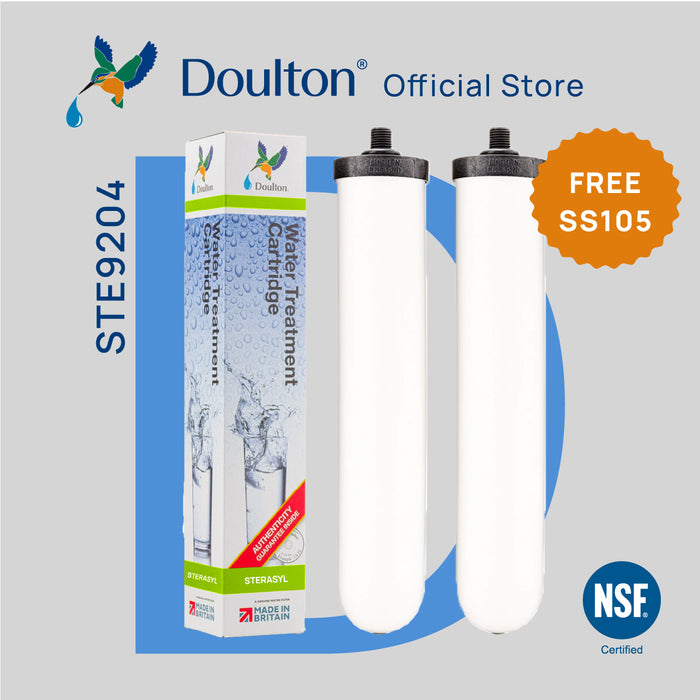 (2PC/4PC) Doulton® Sterasyl (STE 9204) Water Filter Cartridges - Anti Bacterial & Removes Sediment & Rust