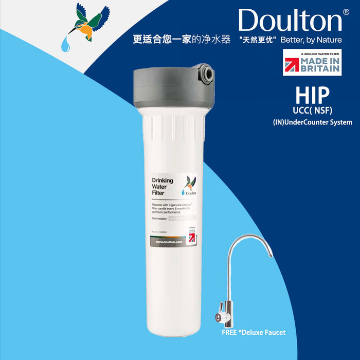Experience the Purity Revolution: Doulton HIP Ultracarb (NSF) Certified Inline Undersink Filtration - Pure Water, Simplified System *Shipping only