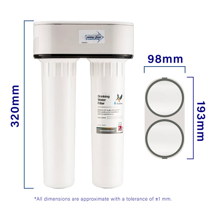 Doulton® | HIP DUO | Pre-Filter | BTU (2501) Biotect Ultra | Under Sink | Water Filter System