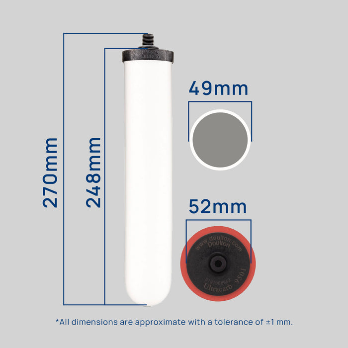 Doulton® HIP3X UCC9501	Ultracarb BPA free Undersink Water Filter Purifier System
