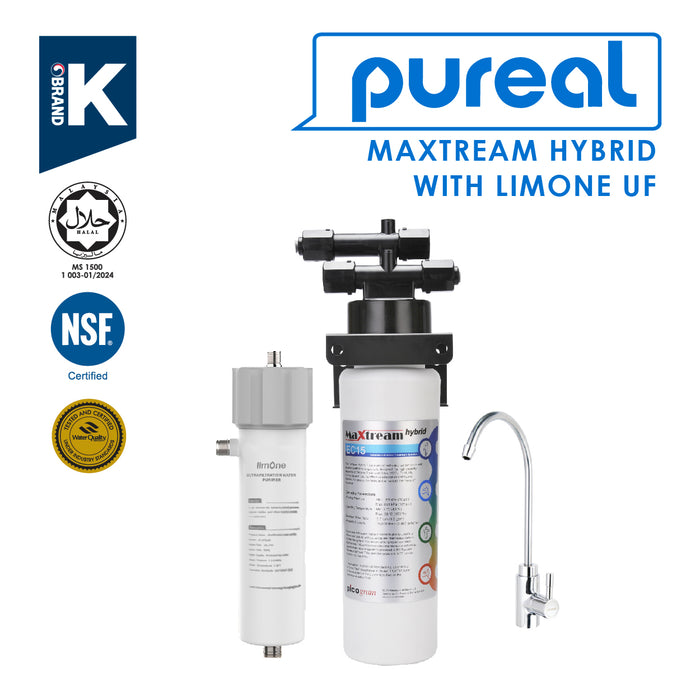 [FREE INSTALLATION] (JAKIM HALAL) Pureal Maxtream Hybrid Commercial Water Purifier Filter Set [1 Year Capacity]