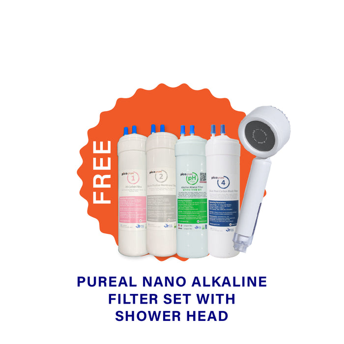 JAKIM HALAL | Senza x Pureal | Desktop / Countertop | 4 Stage | Nano Alkaline | Hot & Cold | Water Dispenser