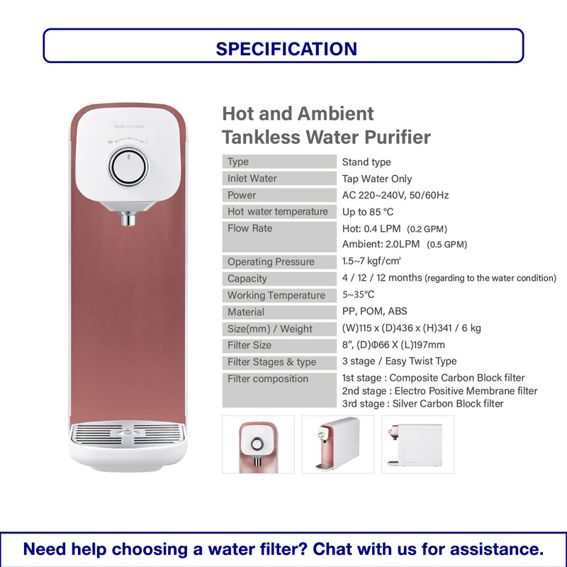 (JAKIM HALAL) Pureal Hot & Ambient Drinking Water Purifier System
