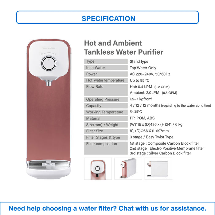 [FREE 2 1st FILTER until 30/4/25] (JAKIM HALAL) Pureal Hot & Ambient Drinking Water Purifier System