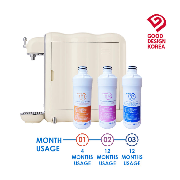 [FREE 2 1st FILTER until 30/4/25] (JAKIM HALAL) Pureal Slim PPA300 Drinking Water Purifier System