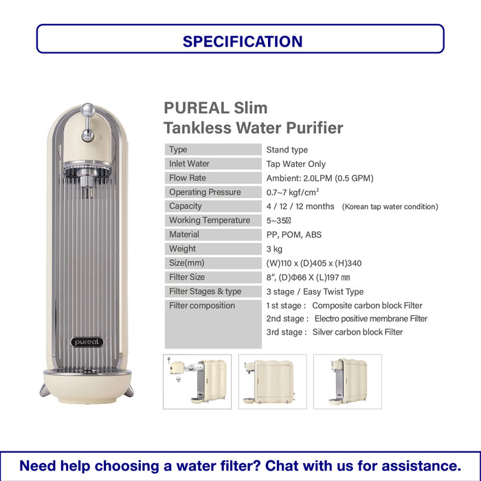 (JAKIM HALAL) Pureal Slim PPA300 Drinking Water Purifier System