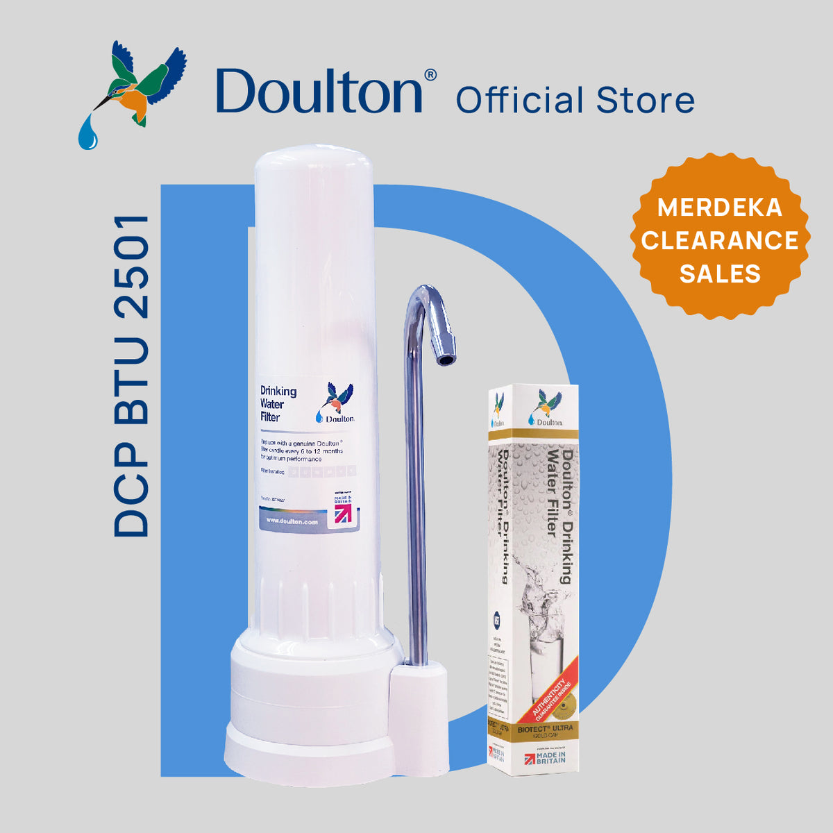 Doulton10 Limescale Reduction Cartridge 1 Pack Authentic Drinking Water Filter | Seychelles
