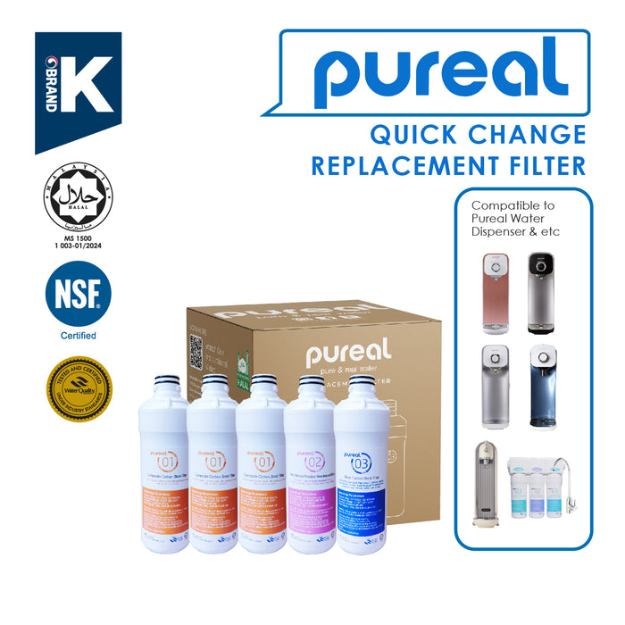 (JAKIM HALAL) Pureal PPA100, PPU200, PPH200, PPA2111, PPA300 Replacement Filter