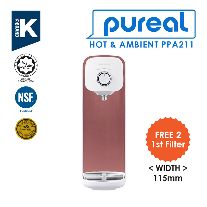 [FREE 2 1st FILTER until 30/4/25] (JAKIM HALAL) Pureal Hot & Ambient Drinking Water Purifier System