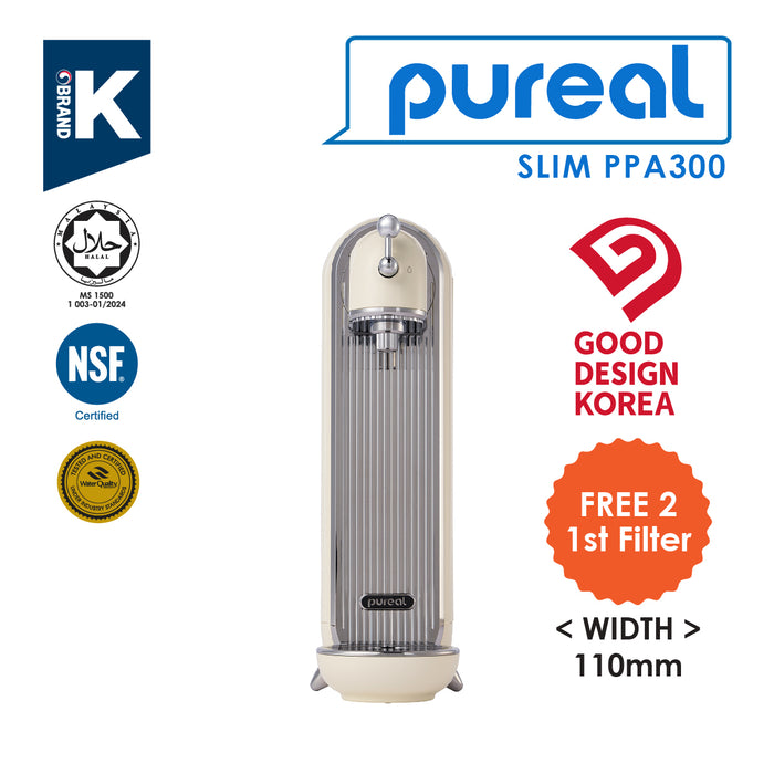 [FREE 2 1st FILTER until 30/4/25] (JAKIM HALAL) Pureal Slim PPA300 Drinking Water Purifier System