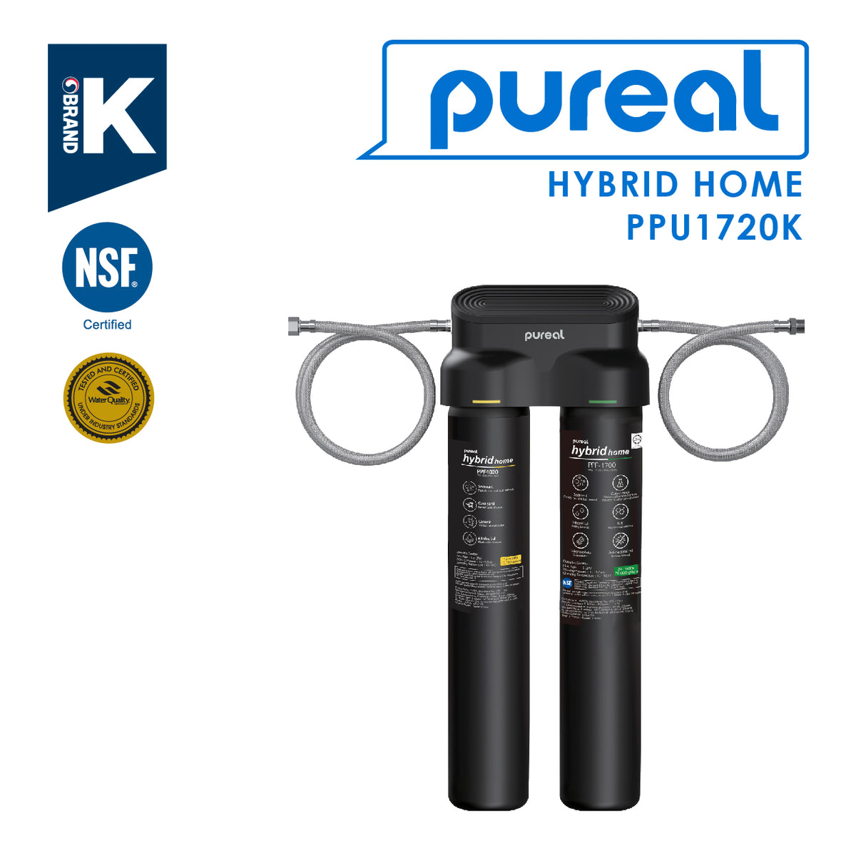 Pureal Hybrid Home Under Sink Water Filter PPU1720K suitable for Resta ...