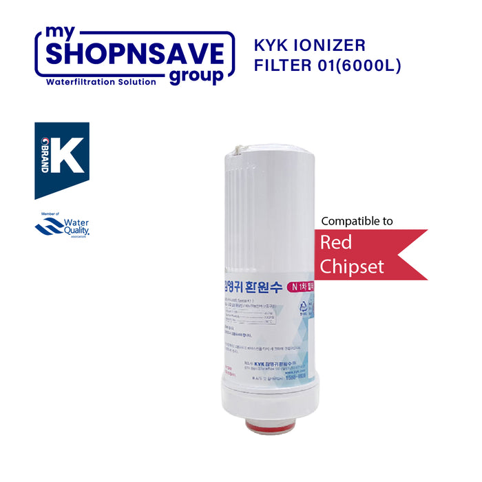 SHOPNSAVE KYK | Filter 1 | 6000L | Replacement Filter Cartridges | For Gen II | For Red Chipset