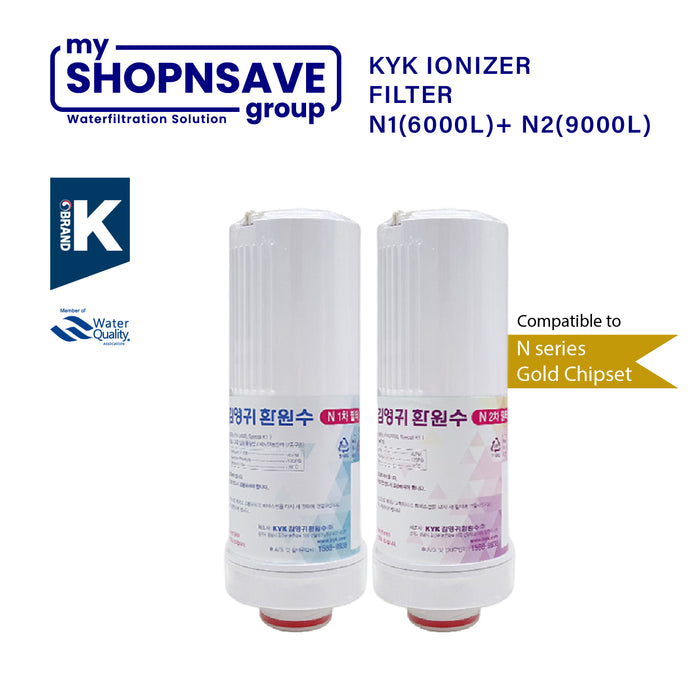 SHOPNSAVE KYK | Filter N1 +N2 | 6000L & 9000L | Replacement Filter Cartridges | For Gen II | For Gold Chipset