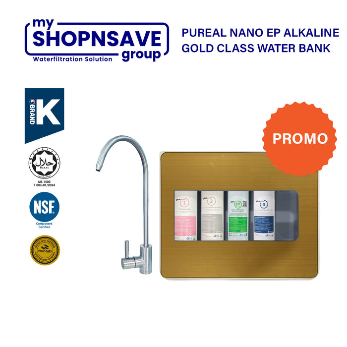 (JAKIM HALAL) Pureal Picogram Nano Alkaline Antioxidant Water Purifier Undersink System