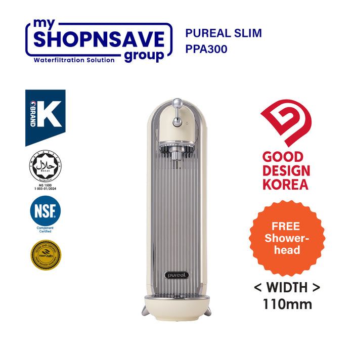(JAKIM HALAL) Pureal Slim PPA300 Drinking Water Purifier System