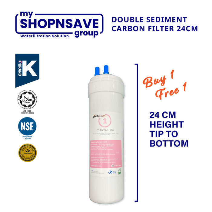 (JAKIM HALAL) Pureal Picogram 24cm Replacement Filter Water Filter compatible to coway/midea