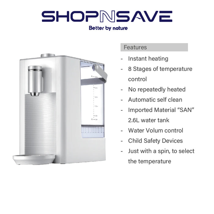 SHOPNSAVE SS-601 Pipeless Instant heating water dispenser, instant hot water dispenser, water purifier water filters