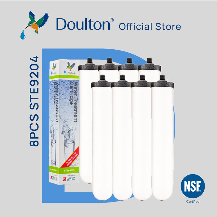 (4PC/8PC) Doulton® Sterasyl (STE 9204) Water Filter Cartridges - Anti Bacterial & Removes Sediment & Rust