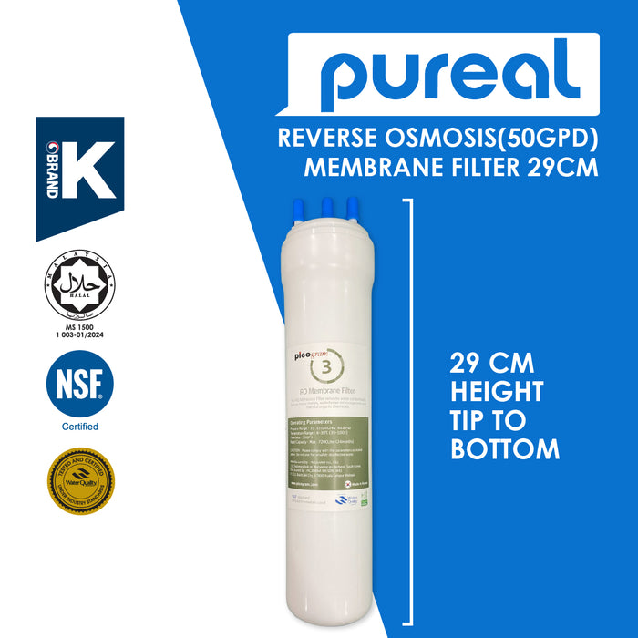 (JAKIM HALAL) Pureal Picogram 20/24/29cm RO Water Filter Cartridges