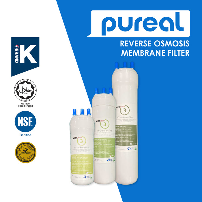 (JAKIM HALAL) Pureal Picogram 20/24/29cm RO Water Filter Cartridges