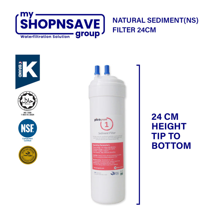 (JAKIM HALAL) Pureal Picogram 24cm Replacement Filter Water Filter compatible to coway/midea