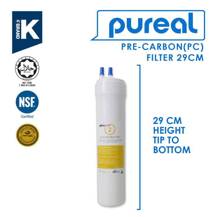 (JAKIM HALAL) Pureal Picogram 29cm Replacement Filter Water Filter compatible to cuckoo stand