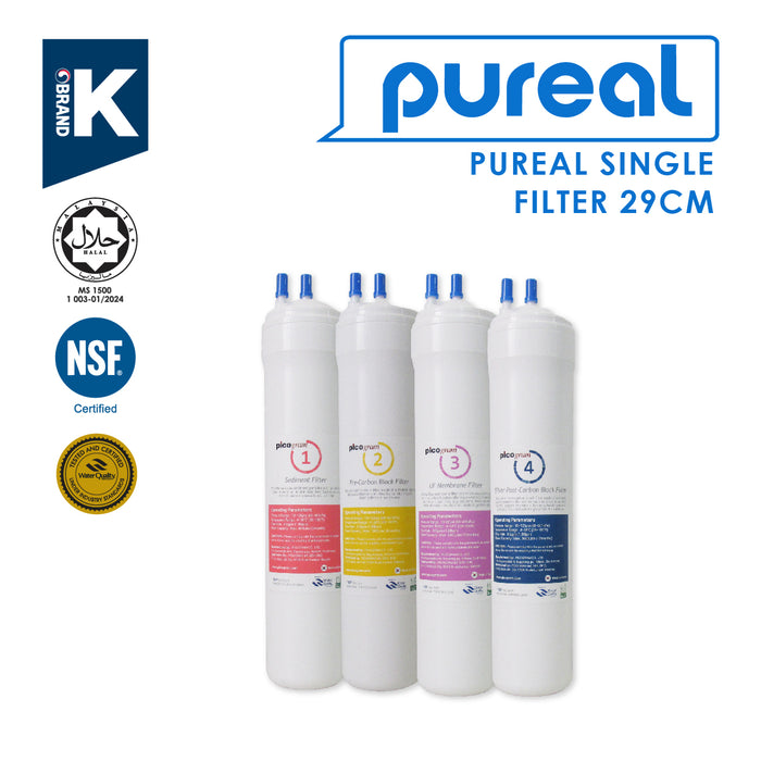 (JAKIM HALAL) Pureal Picogram 29cm Replacement Filter Water Filter compatible to cuckoo stand