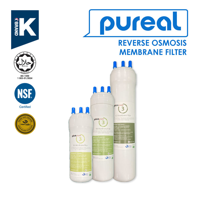 (JAKIM HALAL) Pureal Picogram 20/24/29cm RO Water Filter Cartridges
