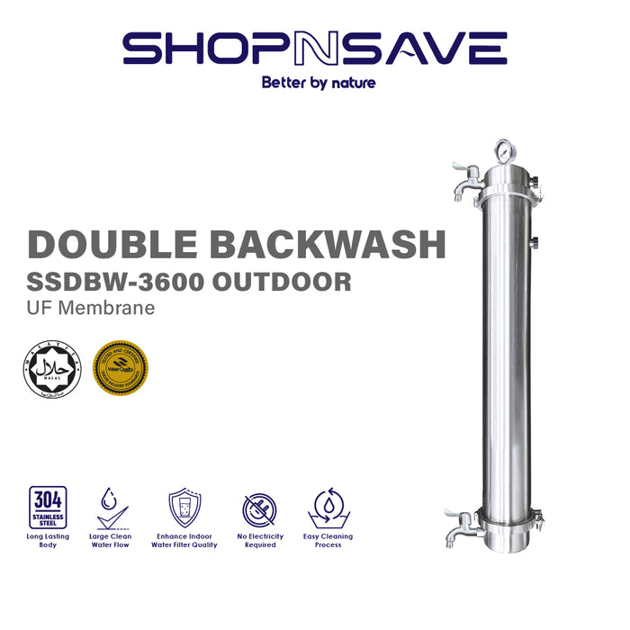 (JAKIM HALAL)[SHIPPING ONLY] Double Backwash SSDBW-3600 Outdoor UF Membrane