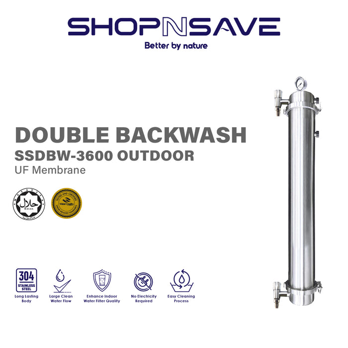 (JAKIM HALAL)[SHIPPING ONLY] Double Backwash SSDBW-3600 Outdoor UF Membrane