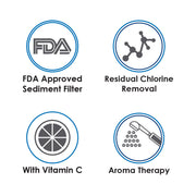 Pureal Vitamin Shower Filter Remove Chlorine/ Help with Skin Problem/ Moisture Skin - SHOPNSAVE