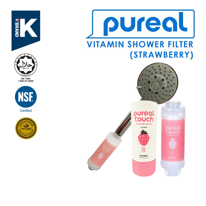 Pureal Vitamin Shower Filter Remove Chlorine/ Help with Skin Problem/ Moisture Skin